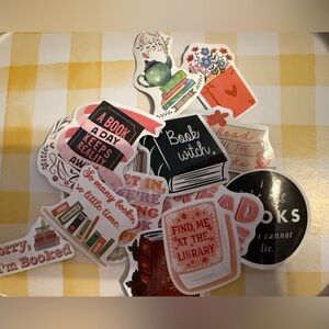 Assorted Book-Themed Stickers